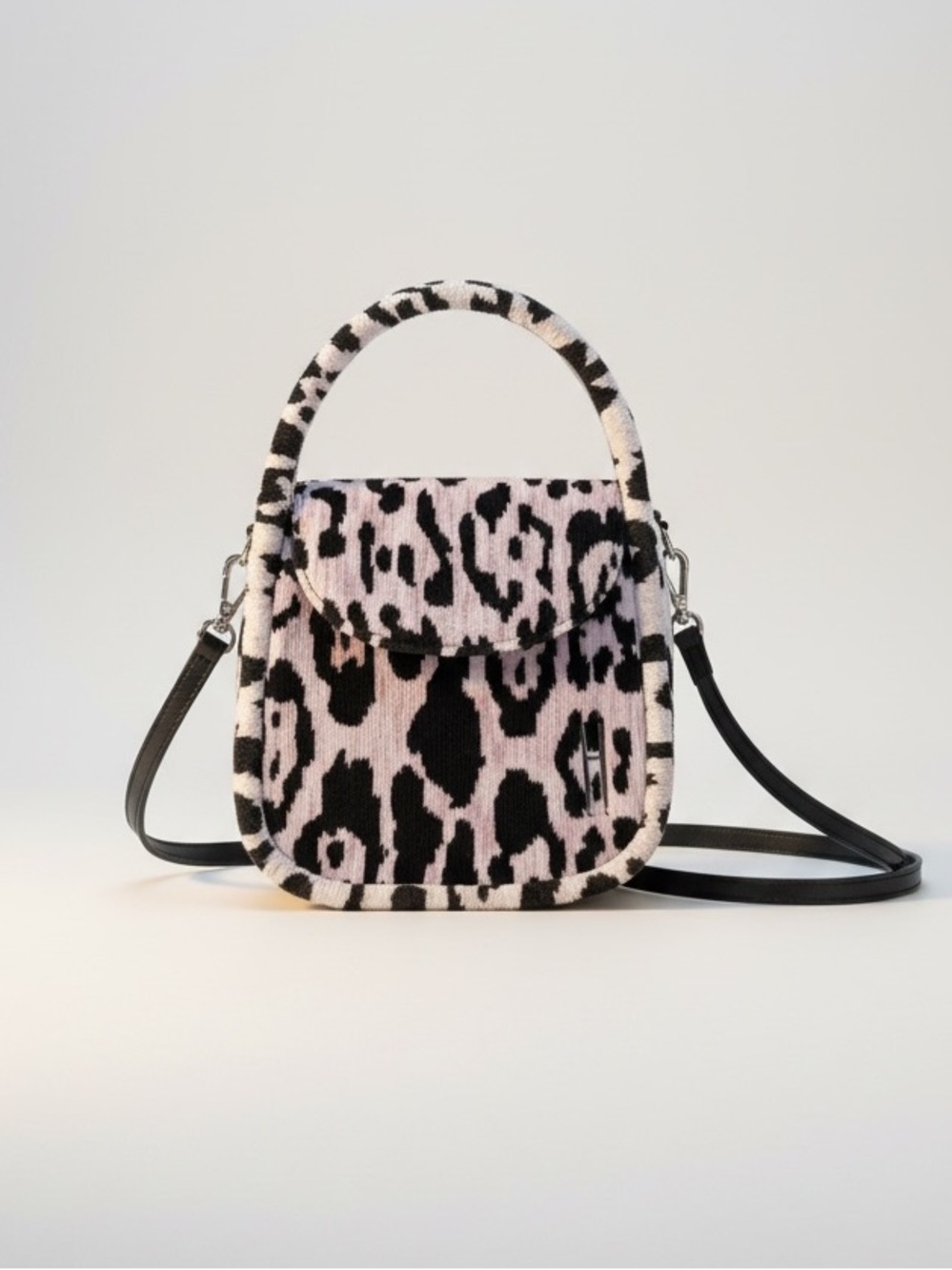 Hayward Lucy Top Handle Bag Leopard Brocade
